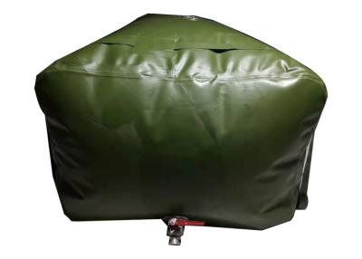 China Army 3000L Gasoline Bladder Fuel Tank Collapsible Water Bladder Tank For Truck Liquid Containment Fuel Bladder for sale