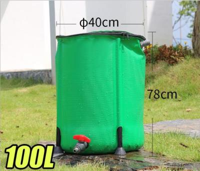 China Outdoor PVC Tarpaulin Tree Watering Bags Foldable 100L Volume for sale