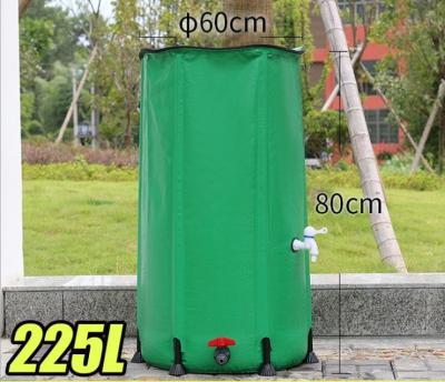 China 225L Collapsible Rain Barrel PVC For Garden Rain Collection for sale