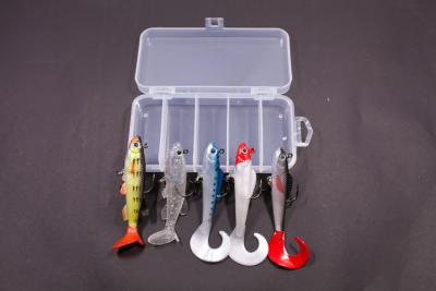 China Rubber Lead Equipped Fish Set Fishing Lure Baits 5 Pcs/Box Multicolor for sale