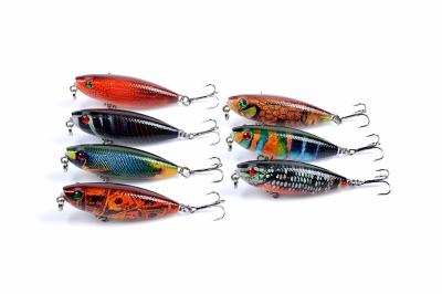 China 7Colors 5.9CM/6.9g  Floating Plastic Pencil Lure Sea Fishing Bait for sale