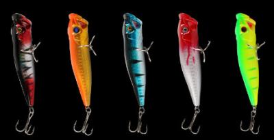 China 5 Colors 9CM/11g Perch,Catfish Plastic Hard Sea Bait Casting Trolling Popper Fishing Lure for sale
