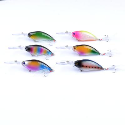 China 6 Colors 11CM/18g 4#Hooks 3D Eyes Laser Bait 0.30m-1.5M Floating Crank Fishing Lure for sale