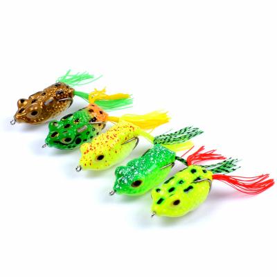 China 5 Colors  5.70CM/14g Frog Lure Mullet Snakehead Fish Bait Longer Shot Fishing Lure for sale