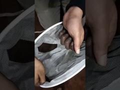 Polyester screen window net shoe cap luggage material black mesh