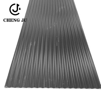 China La teja de tejado negra del PVC del color esmaltó las tejas acanaladas coloreadas de la hoja de la techumbre en venta