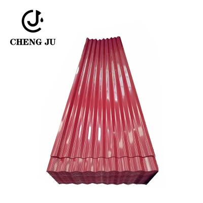 China Farbe beschichtete die Überdachung von Blatt Galvalume Dx54d runzelte galvanisiertes Blech zu verkaufen