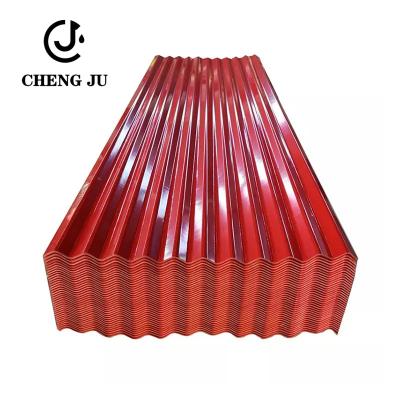 China El PVC acanalado rojo del ASA del panel de la onda de la techumbre del metal esmaltó las tejas acanaladas coloreadas de la hoja de la techumbre en venta