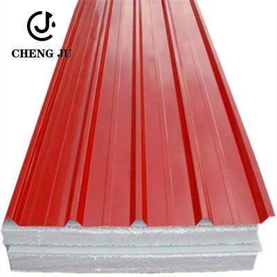 中国 金属の建築材料のためのシートに屋根を付ける波形サンドイッチ パネル 販売のため