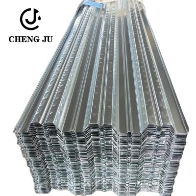 China Hot Dip Zinc Coated Metal Material Corrugated Galvanized Exterior Flooring Sheets for sale