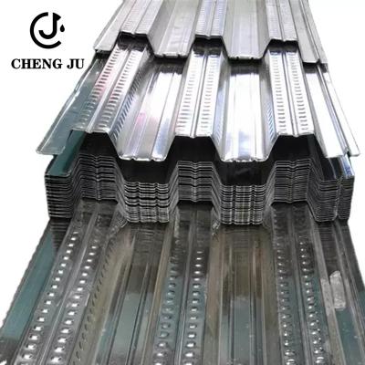 China Zinc Coated Corrugated Galvanized Floor Decking Sheets For Metal Building Material for sale