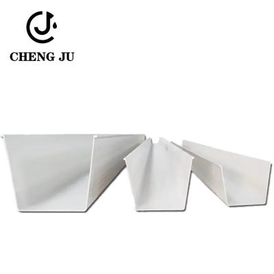 China PVC Roof Rain Gutter Roofing Building Material Synthetic Plastic Rain Gutter for sale