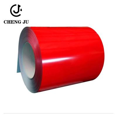 China 0.12-3mm Red Color Coated Galvanized Sheet Metal Coils For Metal Building Materials for sale