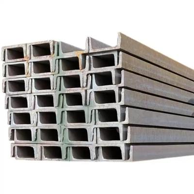 China Hot Dip Carbon U Purlin Carbon Steel Channel Sizes Structural Steel U Channel for sale