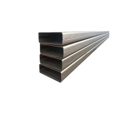 China High Precision 201 304 Seamless Stainless Steel Hollow Pipes Rectangular Metal Tubing for sale