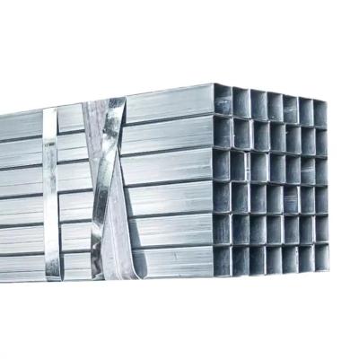 China Zinc Coated Steel Hollow Pipe Section Galvanized Steel Square Metal Tube for sale