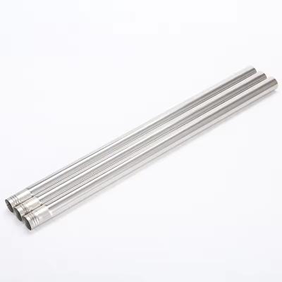 China Stainless Steel Polished Mop Rod Thread Splicing Hollow Round Pipe for Broom Rod for sale