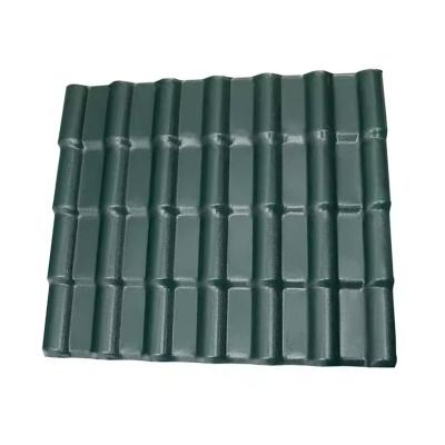 China Durable ASA Synthetic Resin Roof Tiles Corrugated PVC Shingle Tile Roofing Sheets for sale