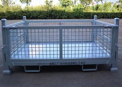 China Extended Metal Stillage Pallet Cage Half Height Heavy Duty 2T OEM for sale