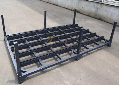 China Extended Returnable Steel Shipping Racks Stacking Pallet With Anti Slip Adhesive Strip for sale