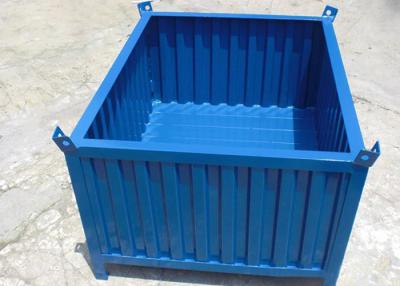 China Bulk Corrugated Steel Containers Rigid Metal Stillage Box OEM for sale