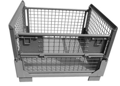 Chine Le levage industriel de palette de Mesh Collapsible Pallet Cage Brick mettent en cage quatre dégrossis à vendre