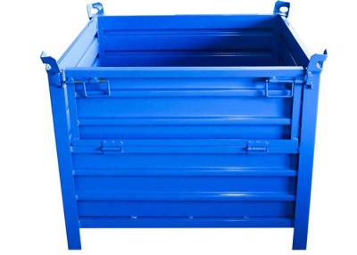 China Rigid Corrugated Steel Containers Bins With Half Drop Gate 1T Load for sale