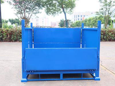 中国 Lockable Pallet Storage Cage Industrial Wire Baskets Wire Mesh Containers 販売のため