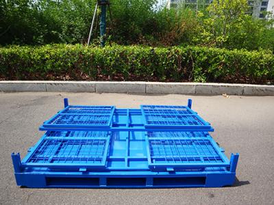 China Convenient And Space Efficient Wire Mesh Pallet Cage 2 - 4 Layers Load Capacity 500-1000kg en venta