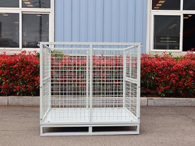 Cina Blue Wire Mesh Pallet Durable and Corrosion Resistant for Efficient Storage in vendita