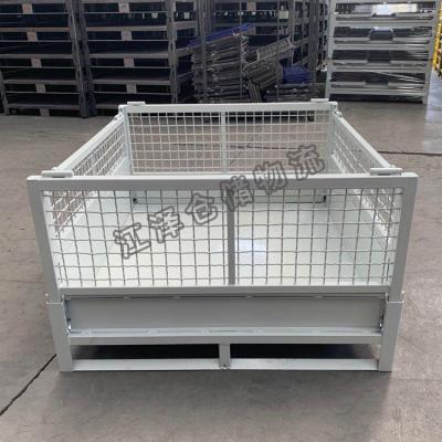 Китай 1000mm Width Foldable Stillage Pallet Cage With Optional Wheels Available продается