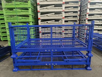 China Padlock Locking System Collapsible Pallet Cage With ISO9001 Certificate for sale