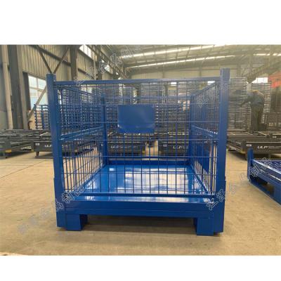 China Customized Heavy Duty Steel Stillage Cage For Warehouse Storage en venta