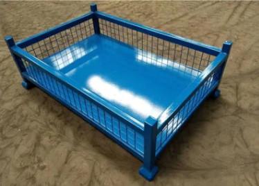 China Detachable Metal Cages Mesh Pallet Container Wire Mesh Stillages Cage Box for sale