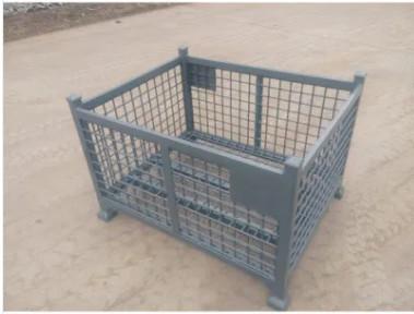 中国 Collapsible Stillage Pallet Cage 1200mm Height 4mm Wire Optional Wheels 1000kg-2000kg Load Capacity 販売のため