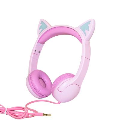 China 2021 New Wear Trend Comfortable Led Cat Ear Headphone Flashing Glowing Cute For Adult And Kids for sale