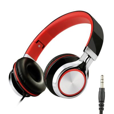 China Supra-Aural Headset 3.5mm Plug Wired Sports On Ear Earphone With Microphone Music for sale