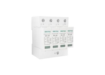 China Type AC Voltage 3 Phase Power Surge Protector BR-5M 5KA 4 Pole 275V SPD for sale