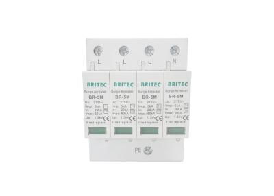 China Thermoplastic  UL94-V0 220V 4p Pole Low Voltage Surge Protector for sale