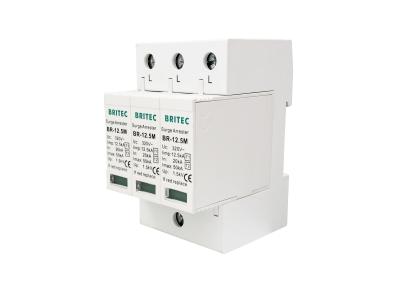 China White AC 12.5KA Power Surge Protection Device SPD Power Voltage Protector for sale