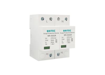 China 2P Surge Protection Device Single Phase Type 1 Surge Arrester for sale