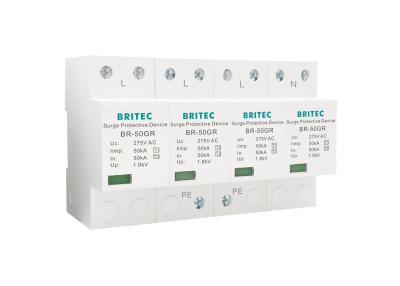 China Thermalplastic Spd Surge Protector IP20 4 Pole Lightning Surge Protection Devices for sale