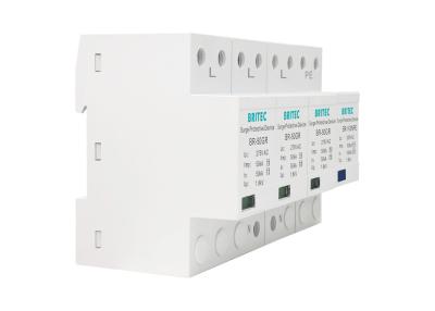 China 50kA Low Voltage  UL94-V0 3P+NPE Power Surge Arrester Surge protector for sale