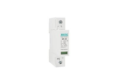 China Class II 20kA 1P Type 2 Surge Protection Device  SPD Power Surge Arrester for sale
