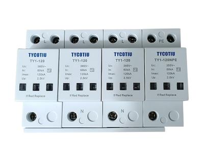 China TY1-120 3+1 Surge Protection Device Spd Surge Protector Surge Arrester Supplier for sale