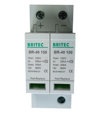 China BR-40 150 PV Surge Arrester dc surge protection pv surge protection device SPD for sale