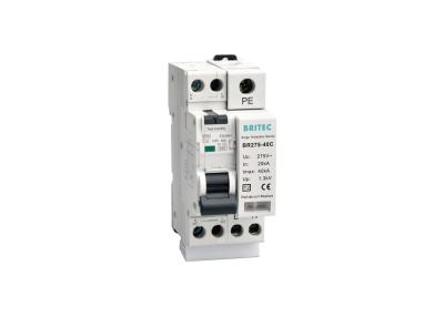 China Stable Class II SPD Surge Arrester Combined With RCBO For 35mm Din Rail for sale