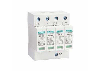China 3 Phase Type 2 Surge Protection Device BR-40 4P 4 Pole Surge Protector for sale