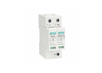 China Class C Power Surge Protection Device AC 275V 20kA Lightning Surge Arrester for sale