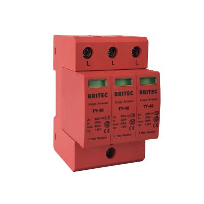 China 40kA Three Phase Electrical Equipment Surge Protection Device thunder protector for sale